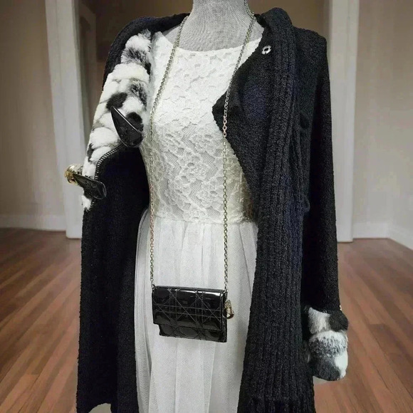 🎁 DIOR Card holder pouch with removable chain with belt slots - Picture 4 of 16